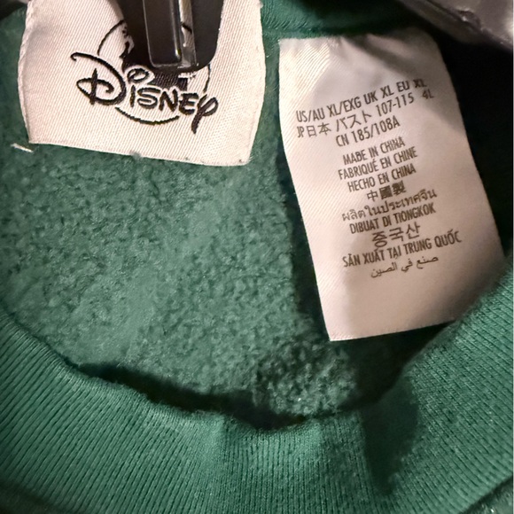 Disney Green Mickey and Minnie Sweater - Picture 4 of 5